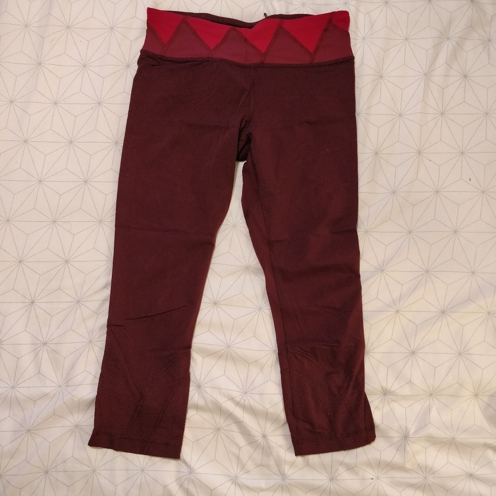 Lululemon Maroon Leggings